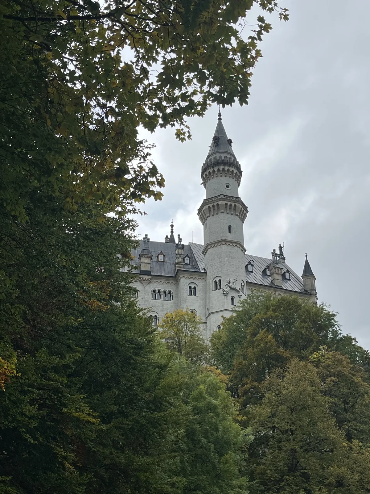 Waterfall spilling down a steep cliff face